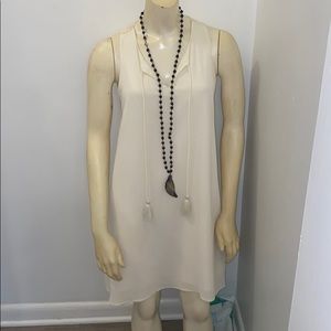 Off white dress w/ Crochet back